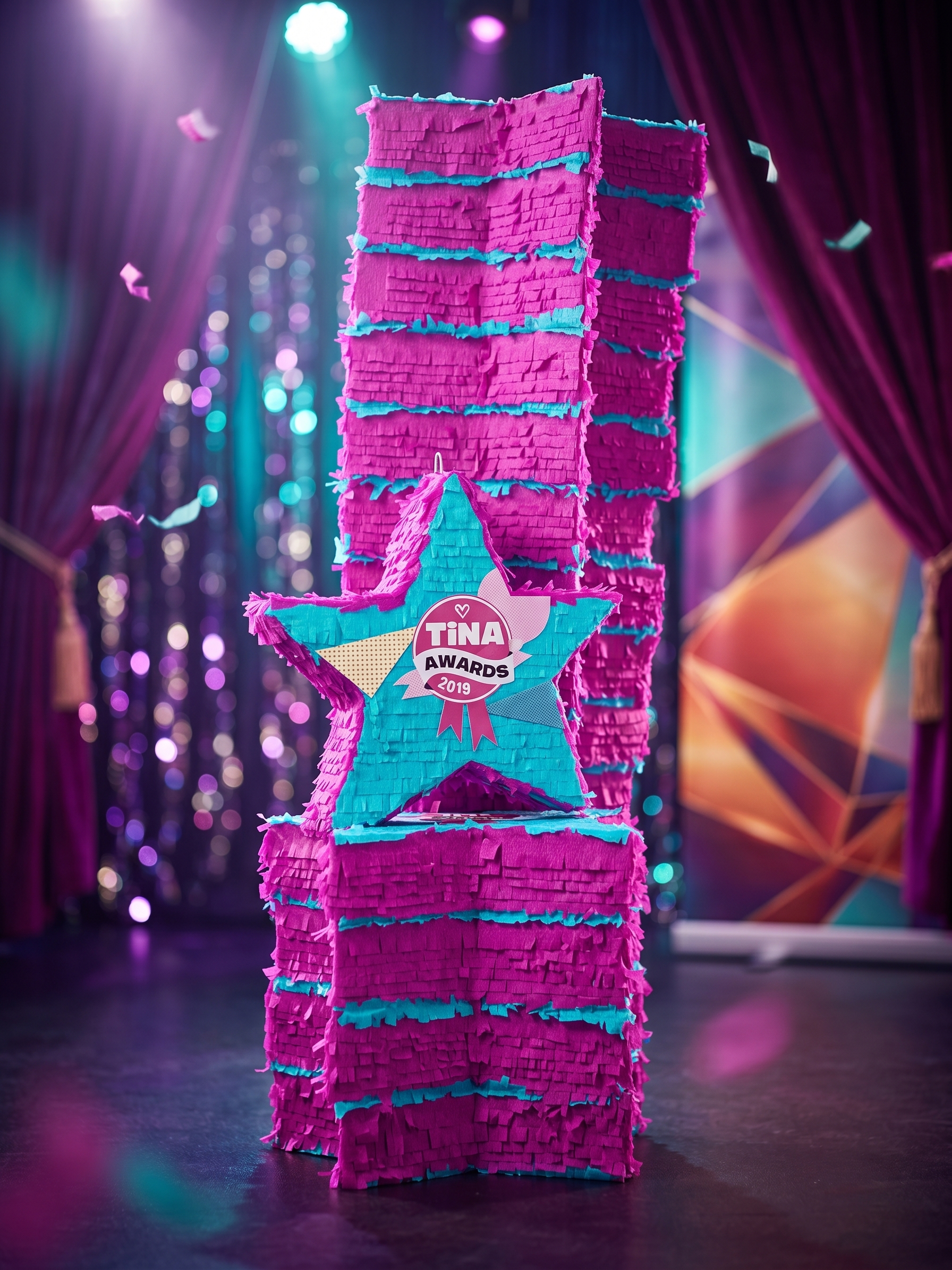 TiNA Awards 2019 piñata's voor alle deelnemers